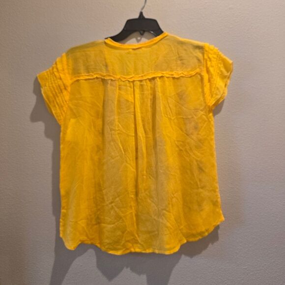 NWT Johnny Was JWLA Biya 3J Workshop Lafaret Embroidered Monserrat Top Blouse M - Picture 6 of 6